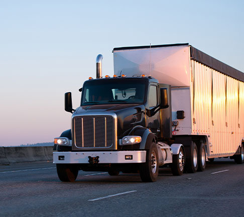 black transportation truck